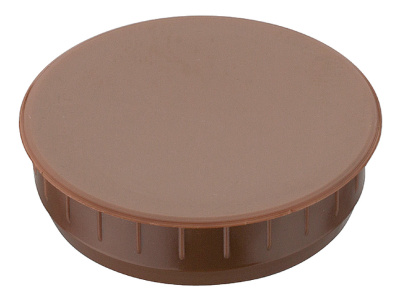 Заглушка пласт.коричн.  35x10,0мм